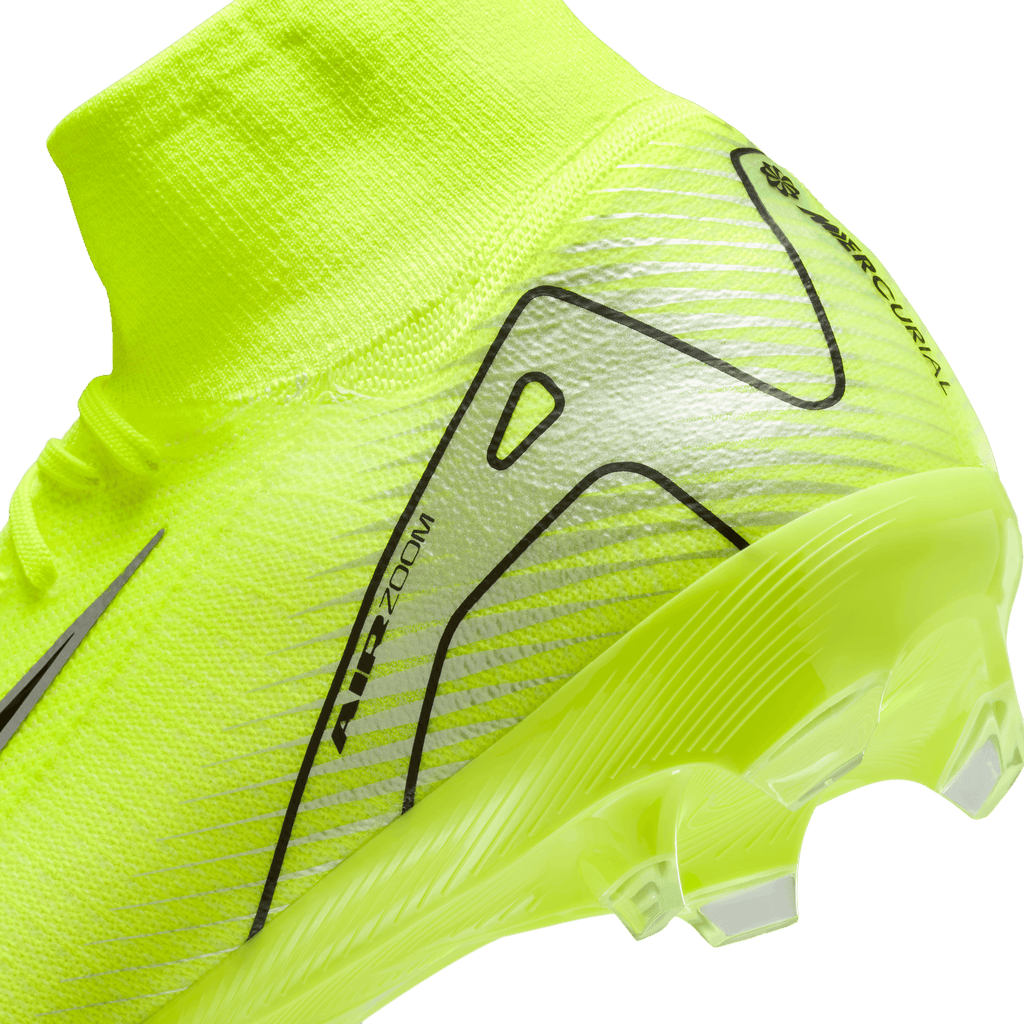 Nike Mercurial Superfly 10 Pro FG High-Top Soccer Cleats-Volt/Black